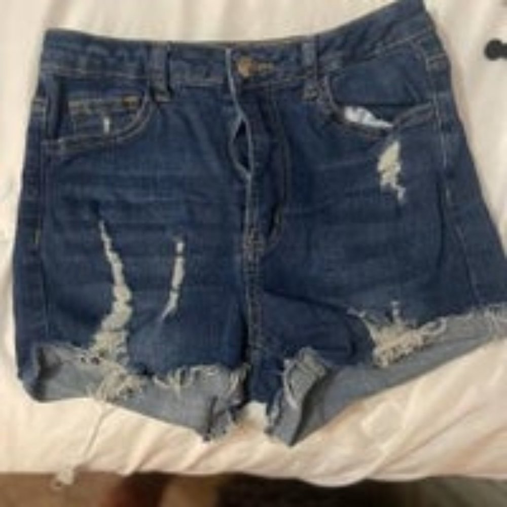 NWOT Distressed Jean Shorts
